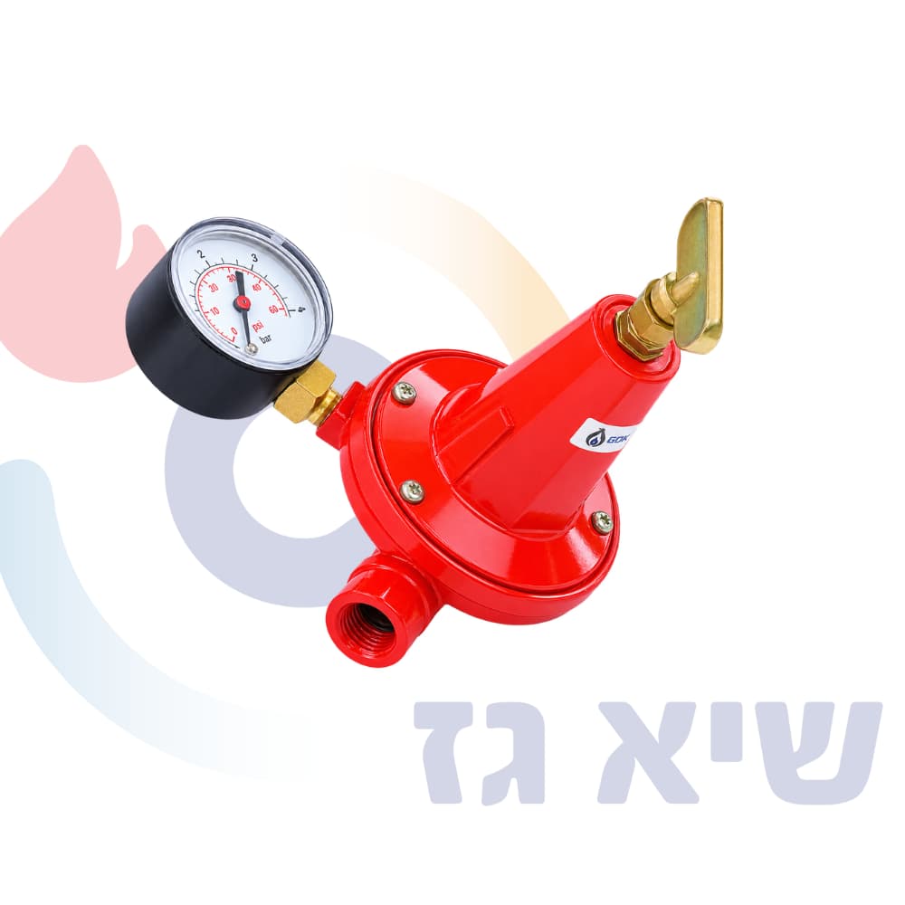 ווסת לחץ גבוה מתכוונן כולל מד לחץ