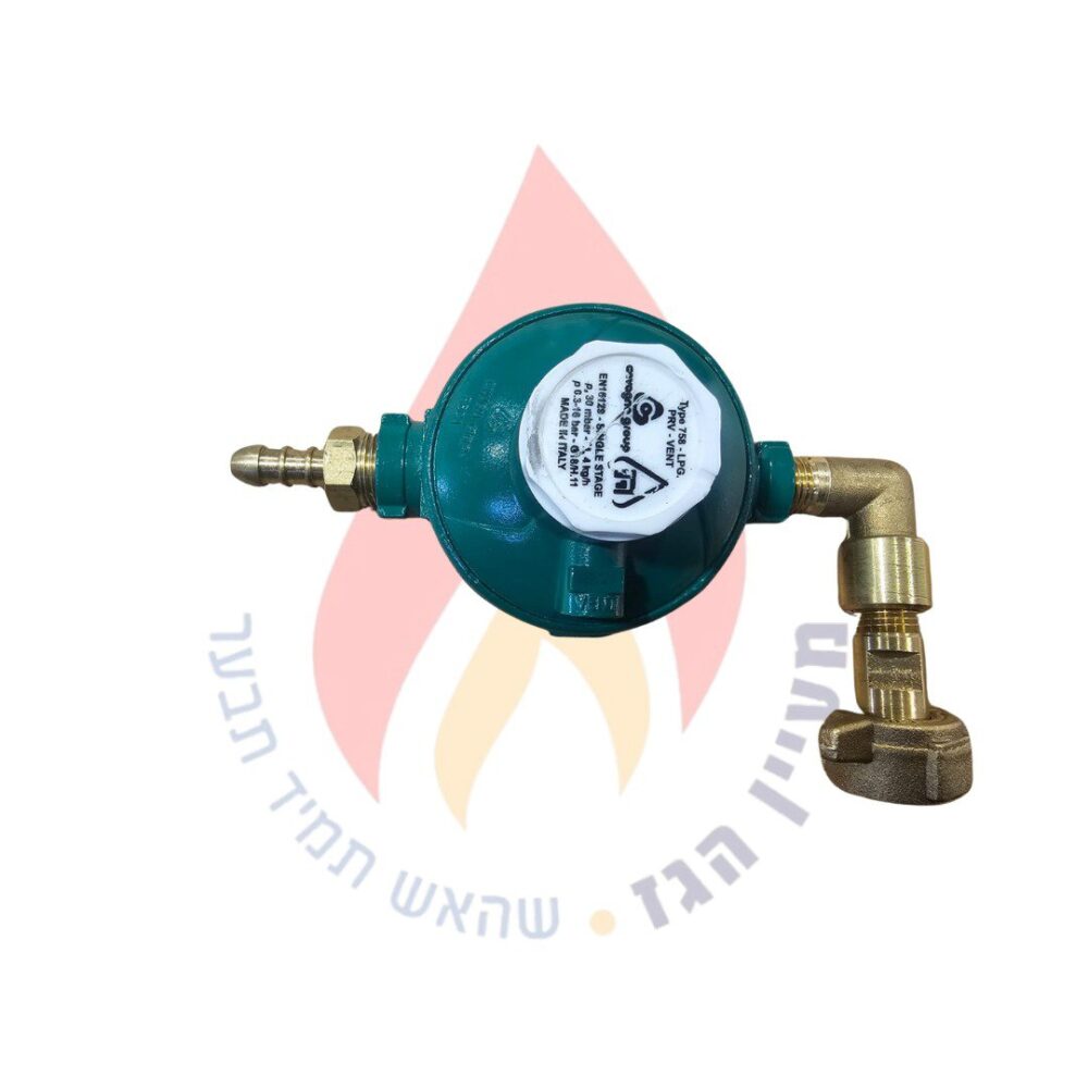 ווסת 30 מיליבר בספיקה של 4 ק''ג עם חיבור למיכל 5 ק''ג וחיבור לצינור גומי.