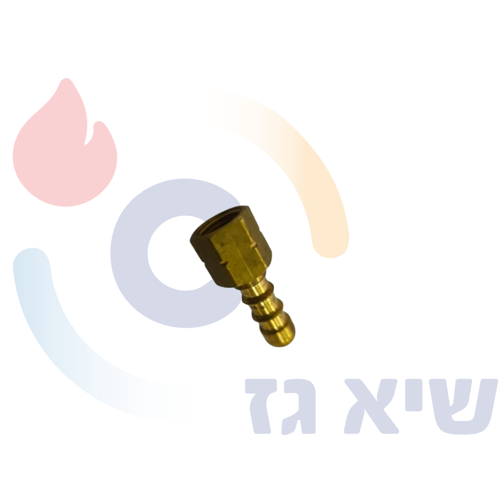 פין לצינור (אף גומי) הברגה שמאלית