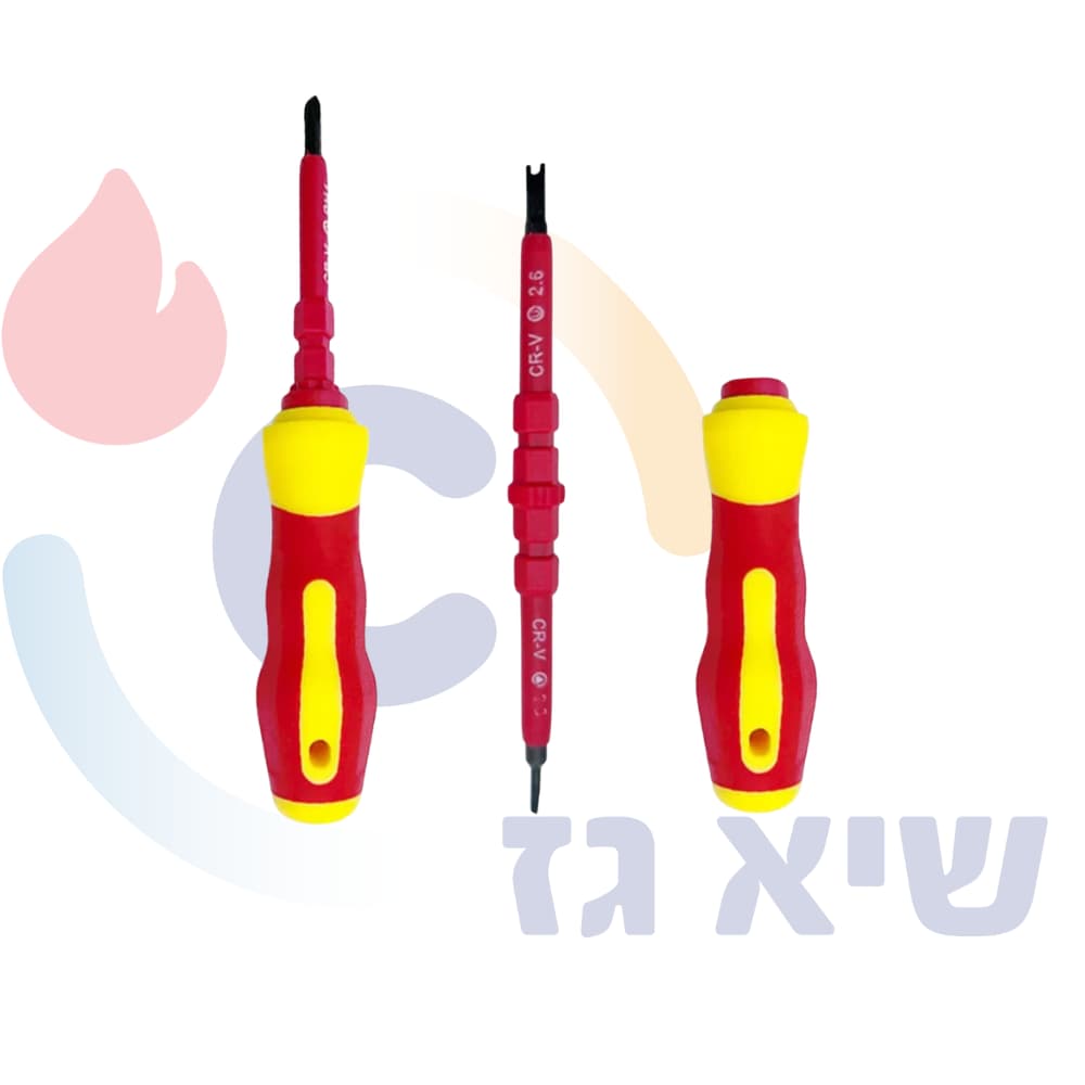 מברג 4 ראשים מתחלפים בקליק